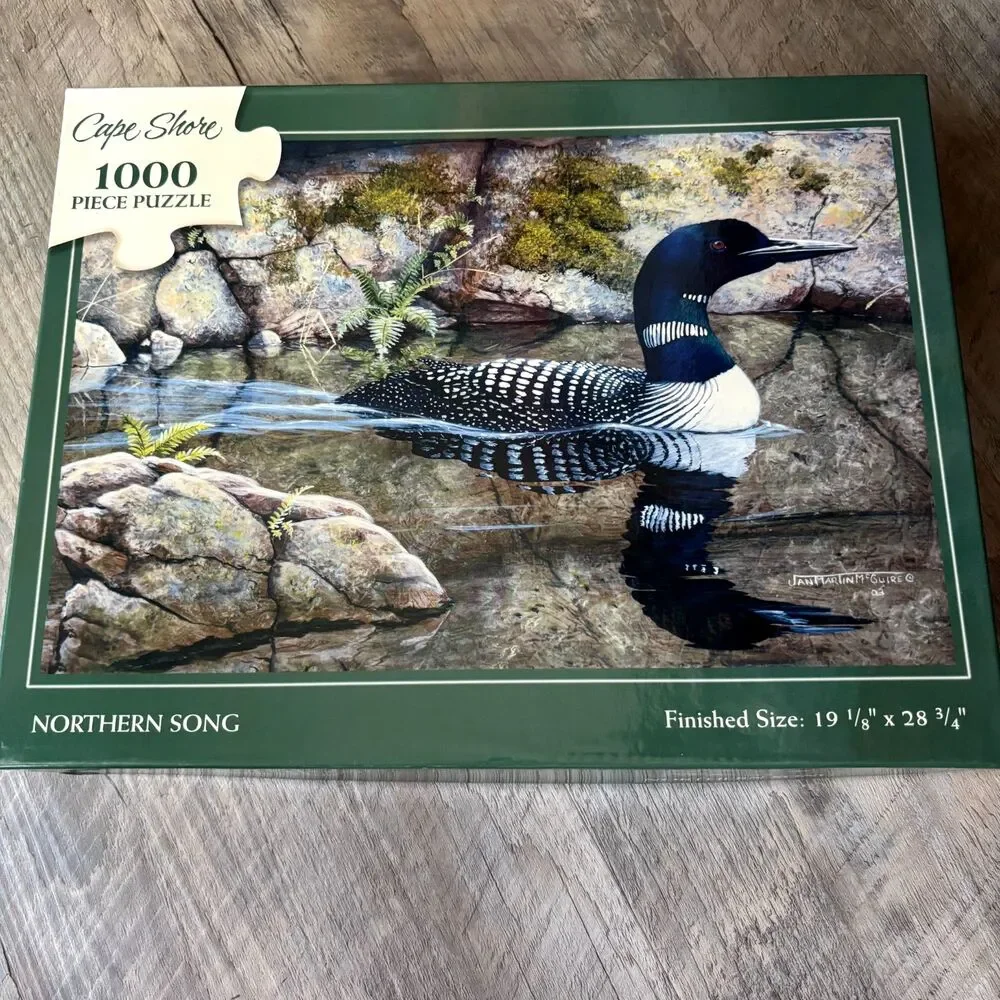 Cape Shore Northern Song Loon 1000 Piece Jigsaw Puzzle Jan Martin McGuire 2005